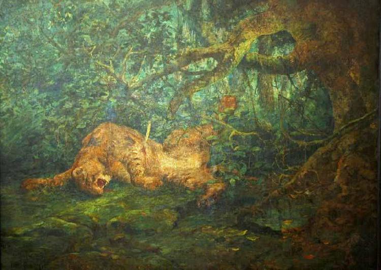 Antonio Parreiras Agony oil painting image